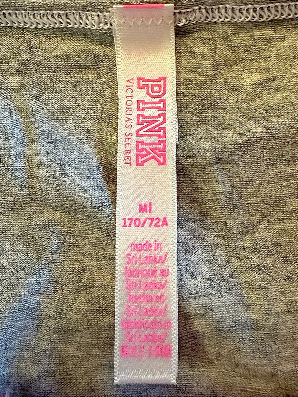 Victoria's Secret PINK Heather Gray Tag Detail - Picture 5 of 9